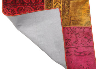 Old and modern Persian Colourful Arabesque and handmade carpet, rug gelim, patchwork, and Gabbeh...