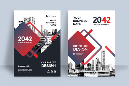 City Background Business Book Cover Design Template