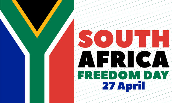 South Africa Freedom Day (Afrikaans: Vryheidsdag) is a public holiday in South Africa celebrated on 27 April. Background, poster, card, banner design.