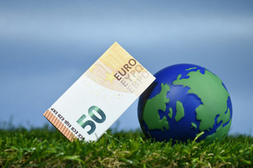 environnement planète vert terre climat argent euro