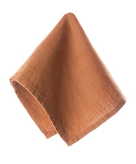 Clean napkin on white background