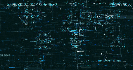 Fototapeta premium Abstract digital network data background, 3D rendering