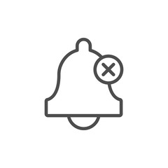 Obraz premium Bell off line modern icon