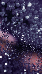 Rain on a windshield