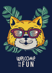welcome to the fun with tigress using glasses