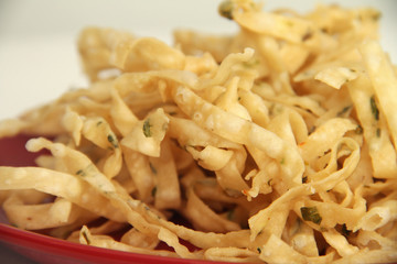 Indonesian Crispy Fried Dumpling Skin Snack called 