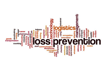 Loss prevention word cloud concept