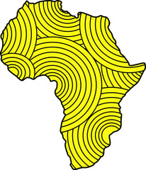 Africa continent illustration vector