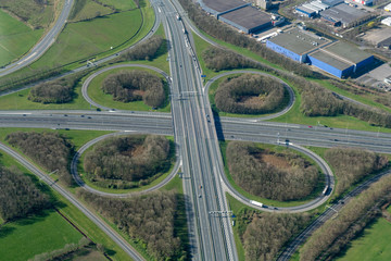 Junction Hoevelaken, The Netherlands, during Covid-19 lock down