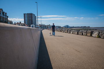 English Seaside promenaders. Morecambe in Lancashire, North West England, © David