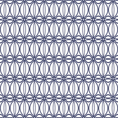 Abstract vintage geometric seamless pattern. Blue background.