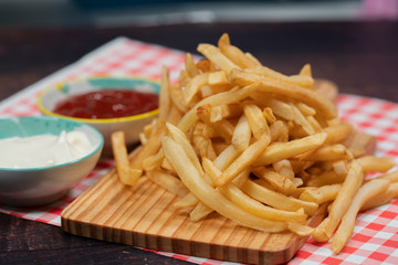 Fresh homemade french fries