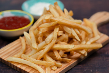 Fresh homemade french fries
