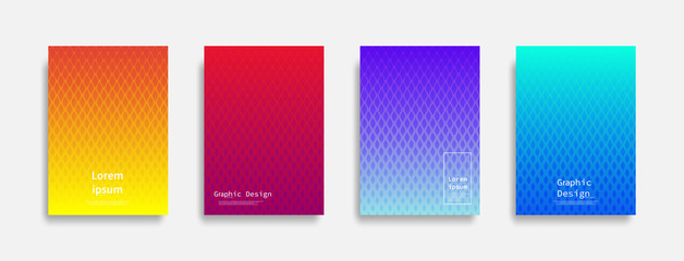 Minimal covers design. Halftone dots colorful design. Future geometric patterns. Eps10 vector.