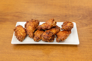 Portion of chicken wings