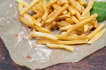 Fresh homemade french fries