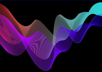 multi color abstract wave background
