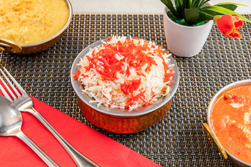 Indu style pilaw rice bowl