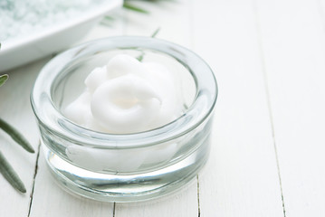 Lavender and body cream, bath salt