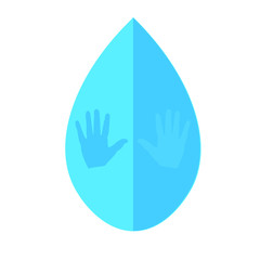 washing hand vector with water illustration protection from virus