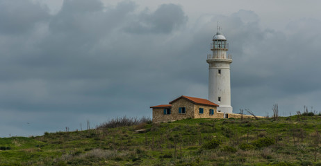 Fototapeta na wymiar Lighthouse Paphos Cyprus