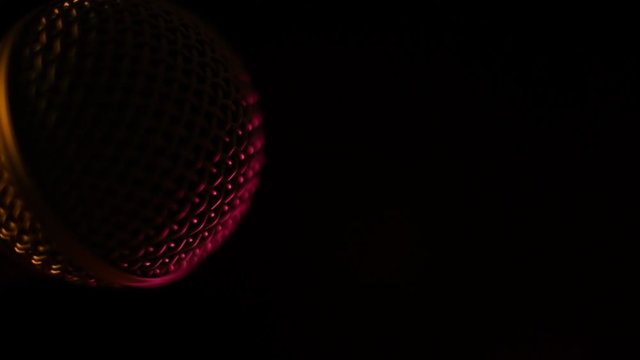 Gros plan microphone
