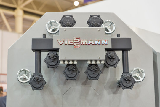 Viessmann booth at Aqua Therm exhibition in Kyiv, Ukraine.
