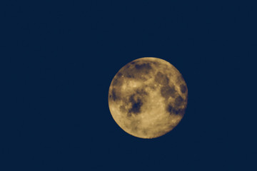 Full frame of the Supermoon..  2020/04/08 Barcelona, Spain