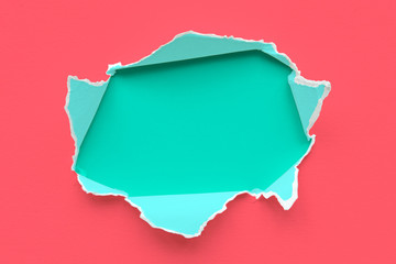Ripped paper banner