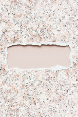 Ripped paper banner
