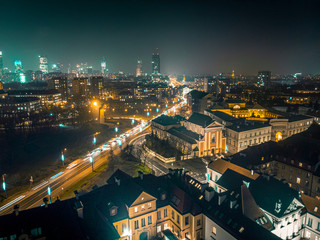 Warszawa z lotu ptaka