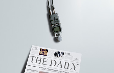 Sound recorder for a podcast