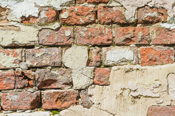 Brick wall - architecture abstract pattern