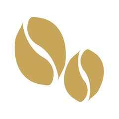 Coffee bean icon. Isolated