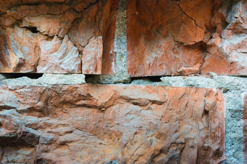 Brick wall - architecture abstract pattern