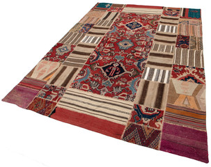 Old and modern Persian Colourful Arabesque and handmade carpet, rug gelim, patchwork, and Gabbeh...