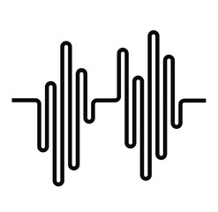 sound icon on white background