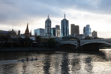 Fototapeta na wymiar Melbourne CBD Skyline