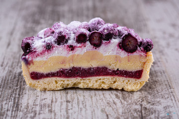 Cakes, capcakes, cakes with different fillings, different shapes and colors, large and small, with nuts and berries