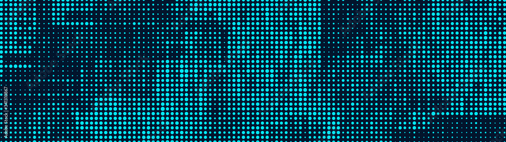 Poster halftone. matrix glitch. cybernetic futuristic background. big data. virus. corrupted code. vector i