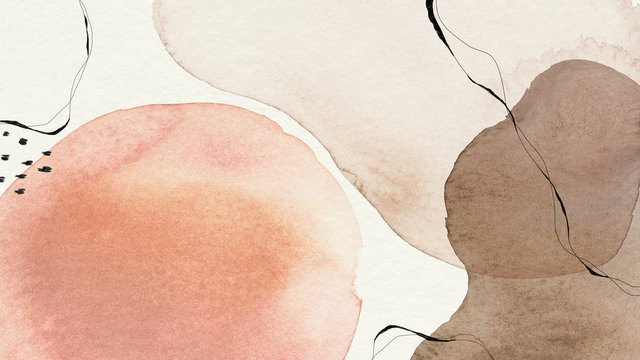 Watercolor patterned banner