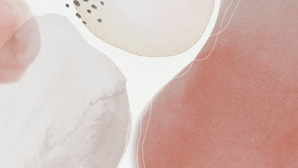 Watercolor patterned banner