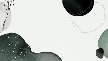 Watercolor patterned banner