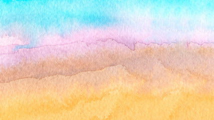 Colorful watercolor banner