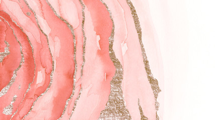 Pink and copper marbled texture