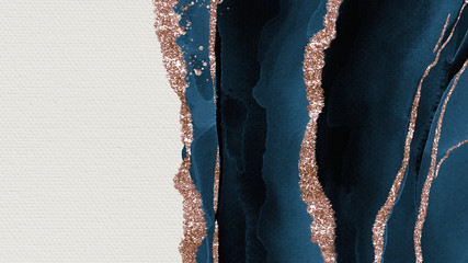 Blau und Glitzer marmoriert strukturiert © rawpixel.com