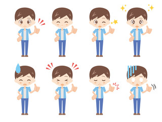 人物セット＿GOOD＿男性＿ブルー