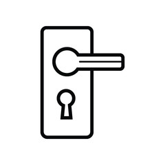 door handle icon vector illustration