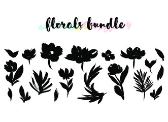Florals Bundle Seamless Pattern . 