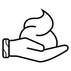 Shaving foam icon vector illustration